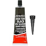 SPARES2GO Joint d'étanchéité haute température en silicone résistant à la chaleur pour porte de four en verre (noir)