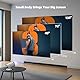 [Android11.0] Mini Beamer 4K mit WiFi6 und Bluetooth5.0, Tragbarer Beamer klein mit 220°-Dreh,Automatischer Trapezkorrektur, intelligenter Heimkino Projektor für iPhone/PC/Mac/Switch