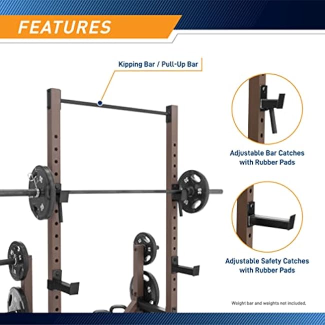 Steelbody Industrial Inspired Heavy Duty Home Gym System for Bodybuilding and Strength Training Available for Full Cage, Squat Rack and Power Tower