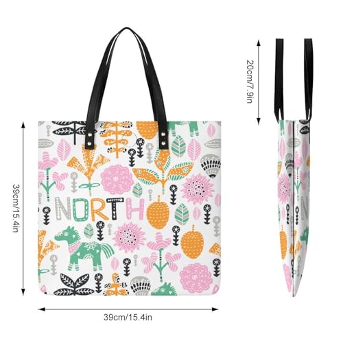 Sac à main Fleurs de Cheval le grand cabas shopper pour ne plus manquer de place - 4
