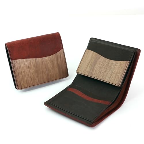 [VARCO REAL WOOD] Standard wallet �X�^���_�[�h�E�H���b�g ��܂���z �����Y ���f�B�[�X �{�v �V�R�� �E�b�h ���U�[ ���{�� (�v�G�u�� ���b�h)