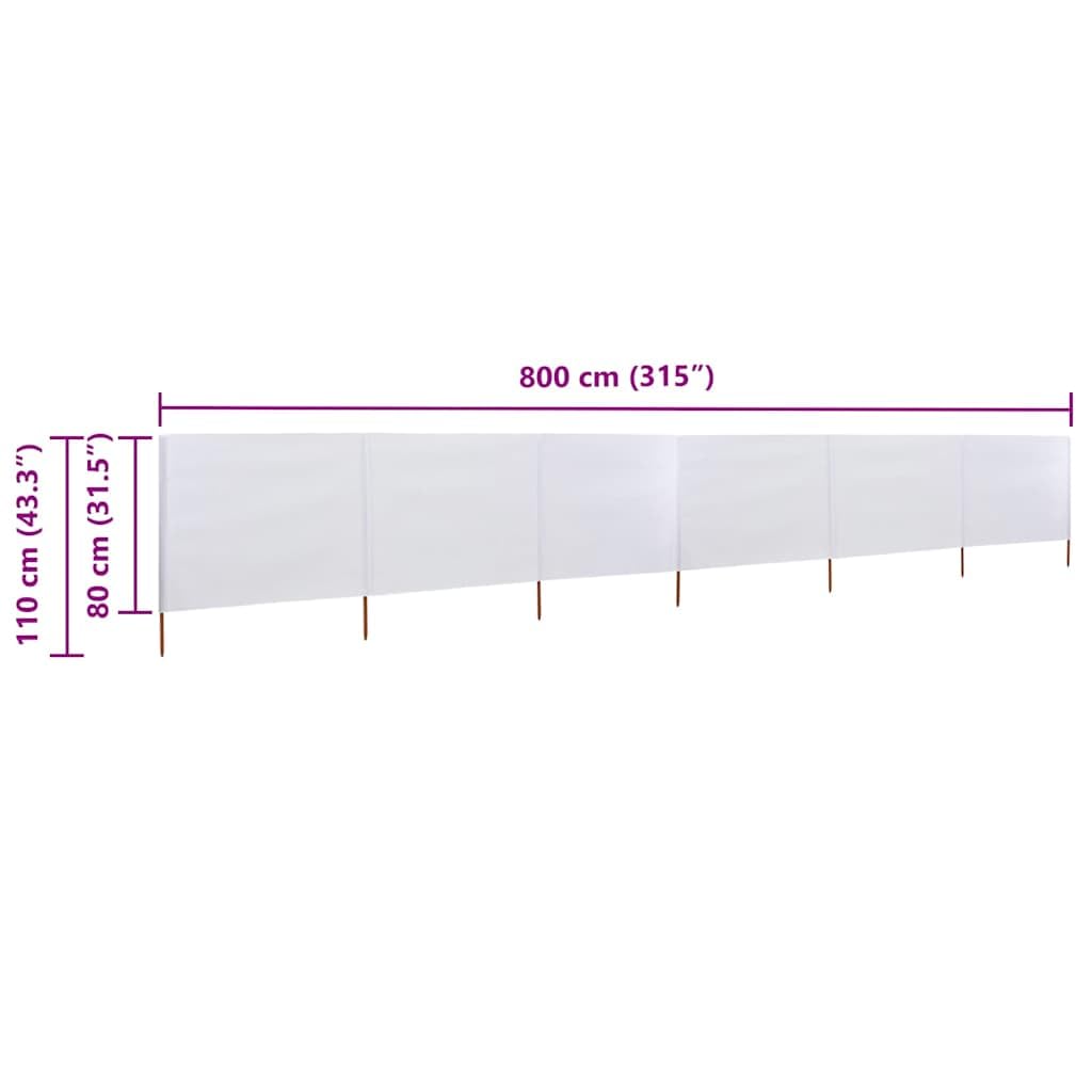 Paravent de Camping Extérieur 3 Panneaux Brise-Vent Pliable 400 x 120 cm, Abri de Jardin en Textile Non Tissé avec 4 Poteaux en Bois de 150 cm, Blanc