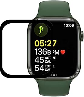 شاشة حماية كاملة PMMA ناعمة لسلسلة ساعة ابل ووتش7 45 ملم- الومنيوم من يوبونيو - قطعتين - ملم