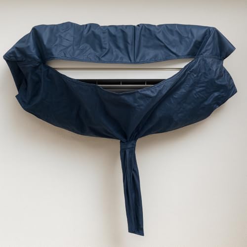 Image of FIVA AC Service Cleaning Cover for Split AC Indoor Unit | Waterproof Reusable Service Bag for Washing & Coil Cleaning | Dust & Splash Proof | Easy Fit for Home & Professional Use (Parachute blue, 44)