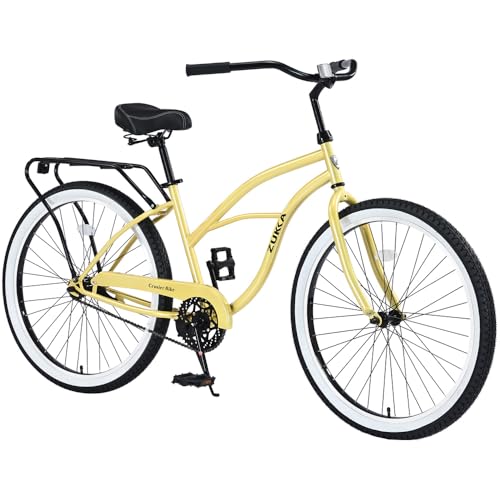 KIAPALNO 26 Beach Cruiser Bike for Adults