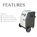 SANITMAX SM2000 Dry Ice Blasting Machine, 44 lbs Dry Ice Hopper, Handheld Control Spray Gun, 5 Nozzles