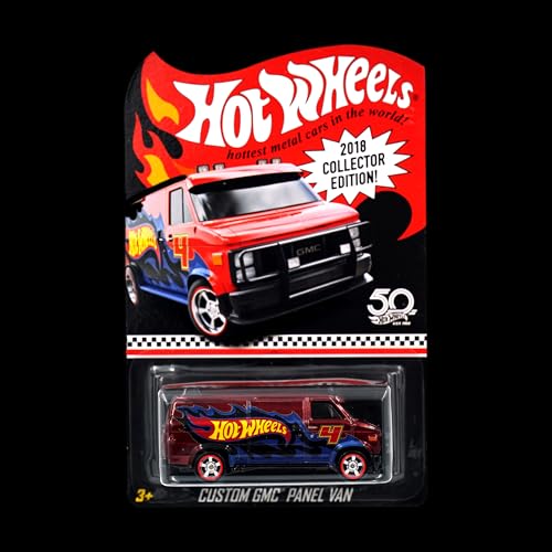 Image of Hot Wheels Collector Edition | Premium Die-Cast Metal Car for Kids & Collectors | Rare One-Time Release Model for Boys | No Restock Limited Edition (Custom GMC Panel Van (2018))