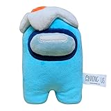 7 Inch Aquamarine Crewmate Plush with Beanie