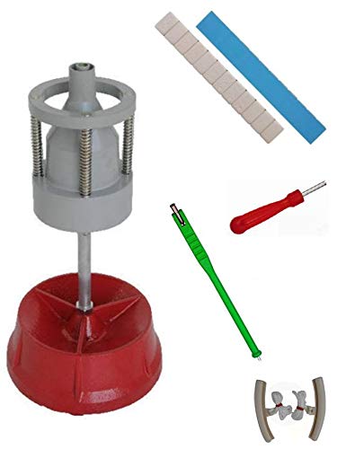 EQUIPEMENT EXPRESS SICOBA Equilibreuse de Roue Manuelle Portable avec Centreur + 100 Barrettes Plombs Adhésifs 4x5g+4x10g + Kit Equilibrage Roue