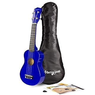 Martin Smith Soprano Ukulélé avec Bag & Book Ukulele Book – Bleu - Les Beatles, Paul McCartney, John Lennon, RIngo Starr, George Harrison