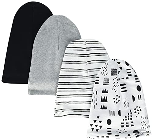Image of HonestBaby Reversible Beanie Hats Multipack Organic Cotton for Infant Unisex Baby Boys & Girls