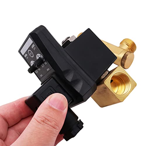 Válvula de drenaje para condensado de compresor de aire split 1/2 con solenoide 220V WANGCL 4