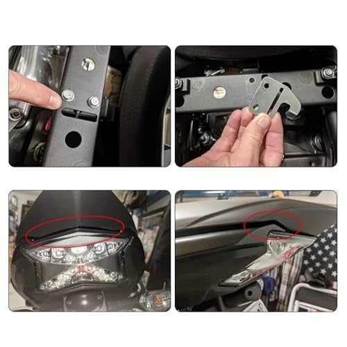 Capot de siège de passager Ninja 650 et Z650 2017-2024 section queue carénage - 4