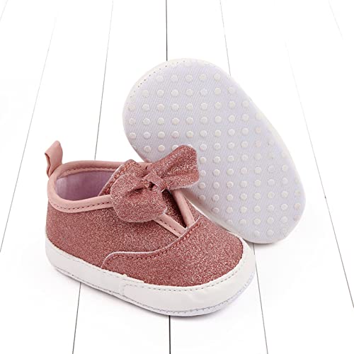 Spring and Summer Children Baby Infant Shoes Girls Casual Shoes Flat Sole Light Solid Color Bowknot Sequins Baby Shows4