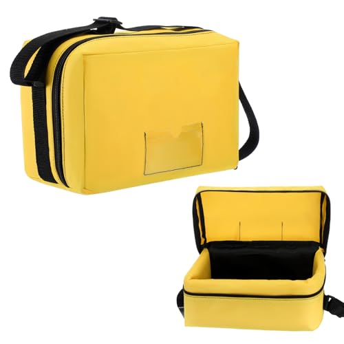 Sanwuta Crime Scene Evidence Detective Kit Evidence Markers Crime Scene ID Marker Carrying Case for Murder Themed Mystery Halloween Party Decorations, Lightweight, Yellow