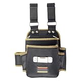 Leaterman, de grapas, de herramientas, de liberación rápida para electricista, organizador de cintura con múltiples bolsillos, impermeable, para uso en interiores y exteriores, para