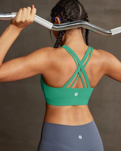 Image of RUNNING GIRL High Impact Sports Bra for Women,Criss-Cross Back Top with Moulded Cups Womens Sports Bra High Support