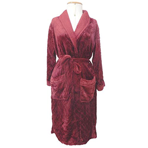 Roupão Adulto Microfibra Flannel Fem. Donna Appel - Morango