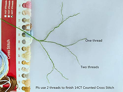 Zmva Counted Cross Stitch Kits Lilac Fairy 14 Count 12.99X14.96 Inch Diy Needle Work For Home Decor #TOP3