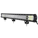 Willpower 28 inch 396W LED Light Bar Triple Row Spot Flood Combo Beam Off Road Driving Lights Waterproof Work Light for Jeep Trucks SUV ATV UTV Boat Lights, 12V 24V