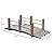 Generic 5 ft Garden Bridge, 500 LBS Capacity Arch Bridge Small Wooden Bridge with Safety Rails, Decorative Pond Landscaping, Backyard, Creek or Farm, Beige, YABEY052701