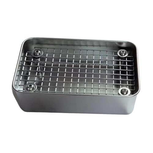 Plateau à grille chinchilla acier inoxydable durable S - 2