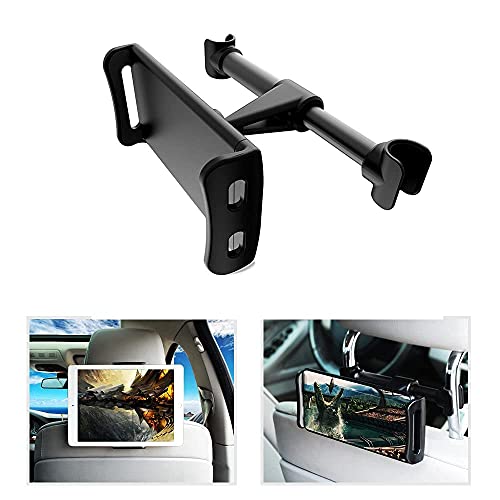 Image of Shahn Car Rear Seat Headrest Mobile Phone Mount & Tablet Holder Mobile Phones and Tablets 4 inch to 11 inch inch Diagonal Screen Size Headrest Mount Tablet / Mobile Holder.