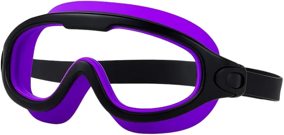 Óculos Máscara de Natação e Mergulho Neon Alíki, Ajustável, Premium, para Adulto Cor Roxo