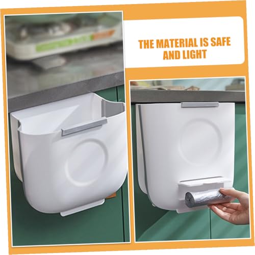 Caneca de basura plegable Tofficu 2 piezas 10L blanca miniatura 5