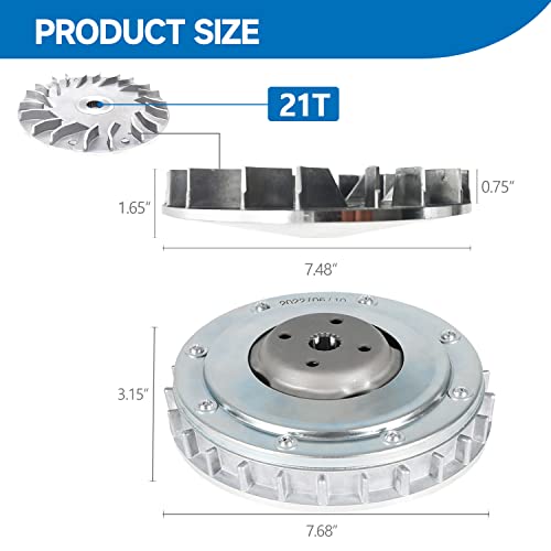 Tuntrol Primary Drive Clutch with Fixed Sheave Plate Assembly for Hisun 500 700 ATV UTV, for Menards Yardsport YS500, YS700, Massimo, Supermach, Bennche Bighorn, Qlink Front Runner