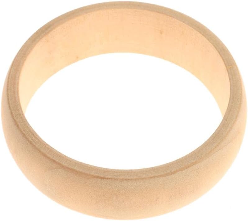 CALANDIS™ Unfinished Wood Bangles Bracelet for Carving Painting Jewelry Making 22mm | Wooden Pieces | Crafting Pieces