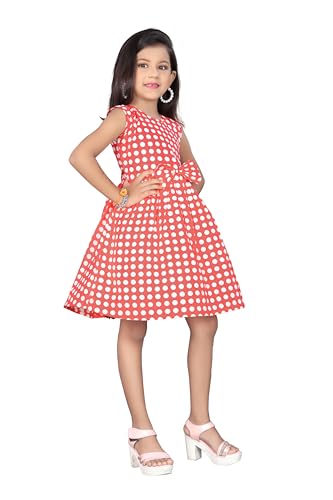 Image of Girls Pure Cotton Soft Frock with Astar, Printed Multicolor for Girl Child