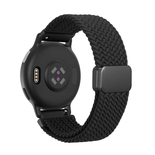 FINTIE Bracelet compatible avec Garmin Vivoactive 6/5/3, Forerunner 165/245/55, Garmin Venu/Venu 2 Plus/Venu Sq/Sq 2 - Bande de Remplacement Ajustable en Nylon...