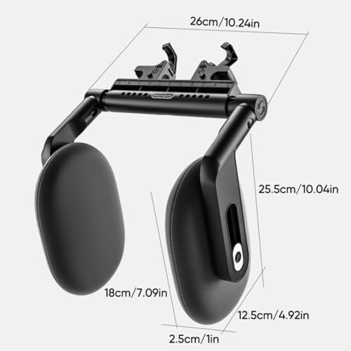 Image of Car Headrest Pillow, Car Neck Pillow Head Pillow, Car Sleeping Travel Pillow, Car Neck Head Shoulder Sleep Cushion Car Side Pillow for Kids Adults Elders