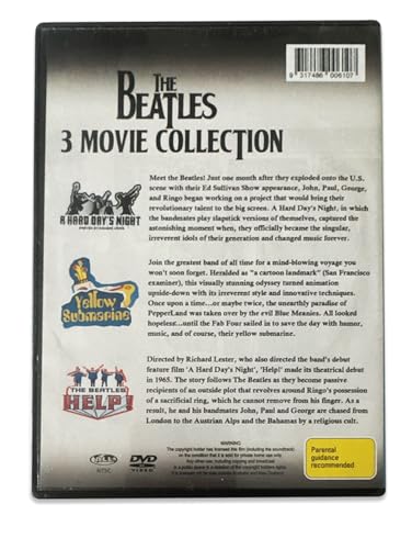 The Beatles - 3 Movie Collection - Yellow Submarine / HELP! / A Hard Day's Night - DVD Set