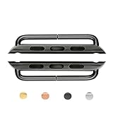 MIFA Clasp Buckle Lugs Adapters Connectorwith Pentalobe Screwdriver for Apple Watch Series 1 and 2, 38mm - Space Black