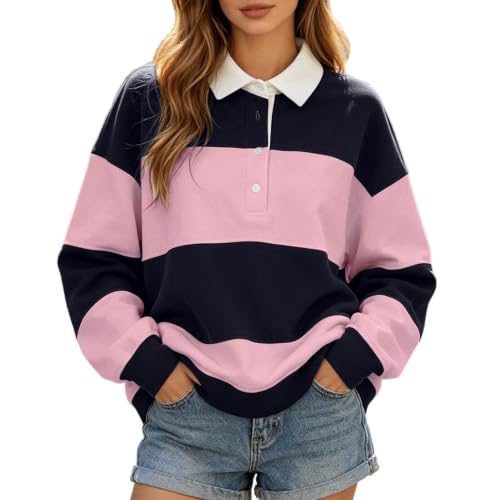 Polo à manches longues pour femme coupe droite rétro chic
