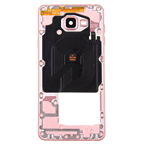 Cadre moyen Galaxy A7 2016 châssis interne de remplacement A7100 rose