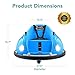 Best Choice Products 6V Electric Kids Ride On Bumpin Bumper Car, 1.5-6 Years Old, Parent Remote Control, 360 Degree Spin, Lights, Sounds - Light Blue
