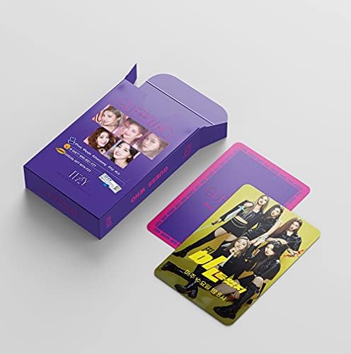 Kpop ITZY Photo Cards ITZY Mini Lomo Cards 54Pcs ITZY Guess Who Album Cards ITZY 2021 Collection Paper Cards Kpop ITZY Merch Photocard Set Gift for Fans