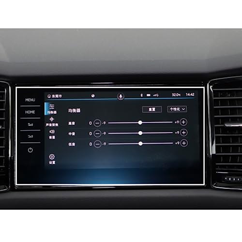 Verre trempé pour GPS Skoda Kodiaq 2021 avec revêtement oléophobe anti-trace