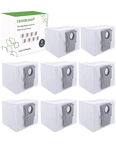 Bolsas de aspiradora para Roborock Q7 MAX/Q7 MAX+/ S7 MaxV Ultra, repuesto bolsas de polvo para estación de succión automática Cover