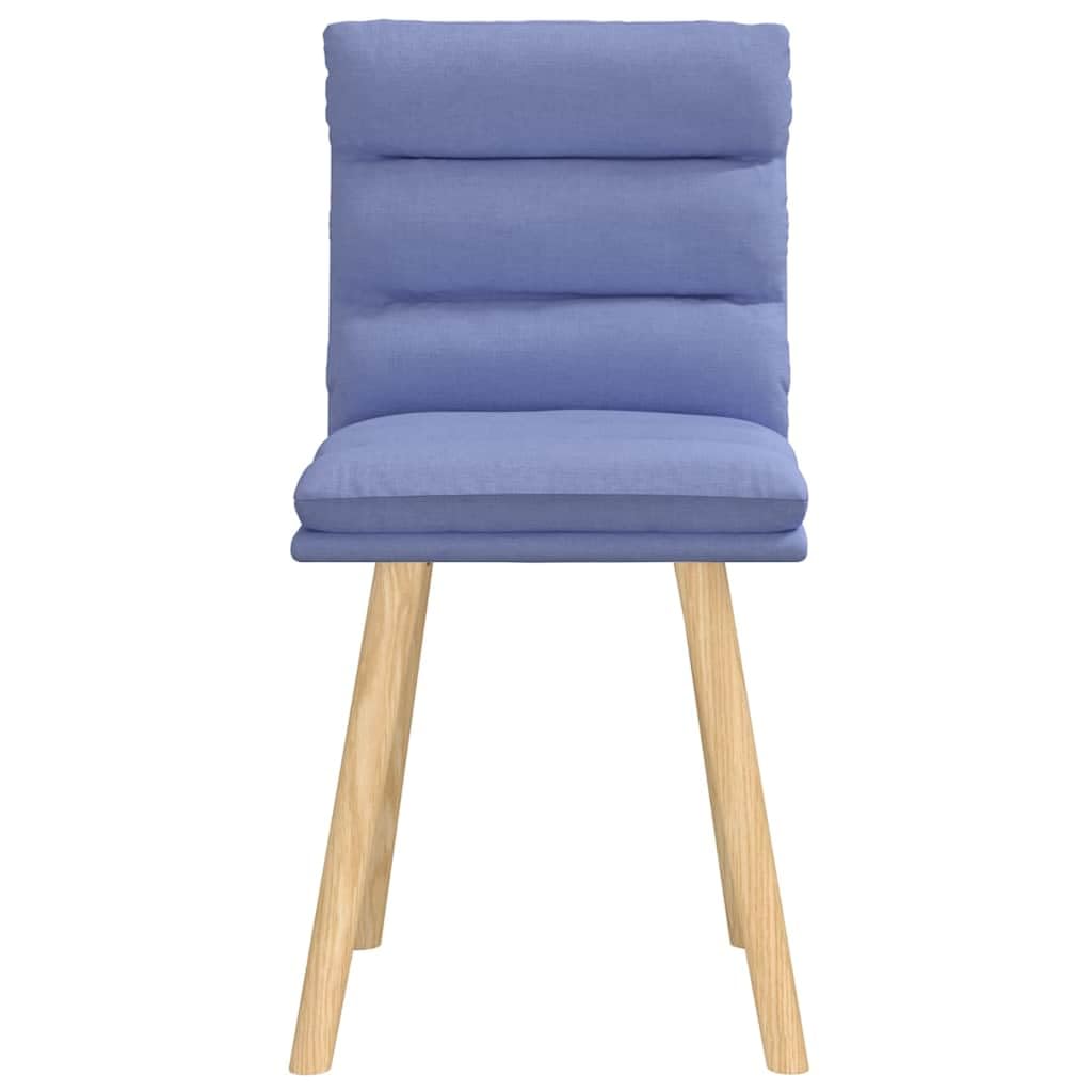 Juego de 2 sillas de comedor, color azul vaquero, con estructura de madera de caucho maciza, asiento de espuma ergonómica, 45 x 54 x 86 cm, robustas, modernas, para cocina, comedor, salón