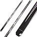 Tiekerbilir Canadian Maple Pool Cue Stick, Billiard Pool Cue Stick, 58 Inch, 13mm Tip Billiard Pool Cue Stick 19 20 oz, 2-Piece Pool Cue Stick for Beginner, Commercial and Home Entertainment (A)