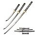 Bamboo Leaves Katana 3-Piece Set with Display Stand