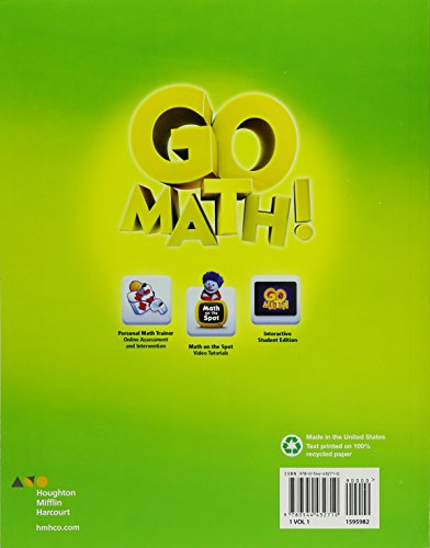 Student Edition Volume 1 Grade 1 2015 (Go Math!) - Image 2