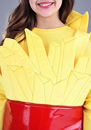 Disfraz infantil de papas fritas con túnica y tirantes miniatura 3