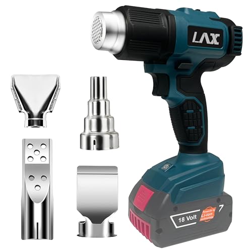 Pistola termica a batteria per Bosch Professional 18 V, batteria 1022 ℉ con temperatura regolabile e controllo dell'aria per fai da te, artigianato, rimozione (senza batteria)