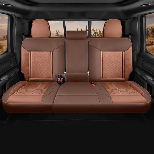Image of Red Rain Leather Seat Cover for Chevy Silverado Seat Covers 2019 to 2026