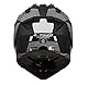 LS2, Motocrosshelme PIONEER II HILL Matt Black White, L